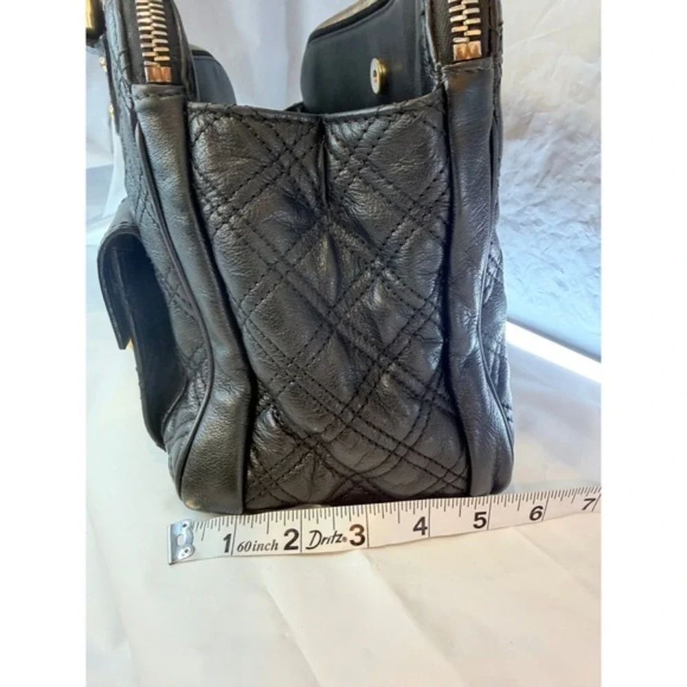 MARC‎ JACOBS Venetia quilted black leather satchel